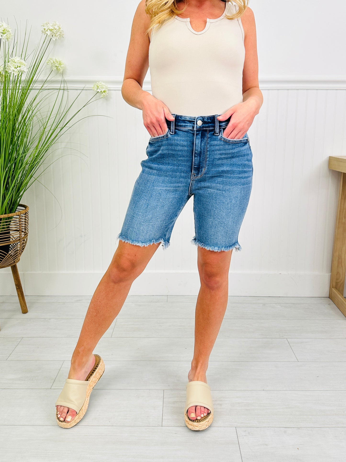 Judy Blue Bermuda Babe Shorts