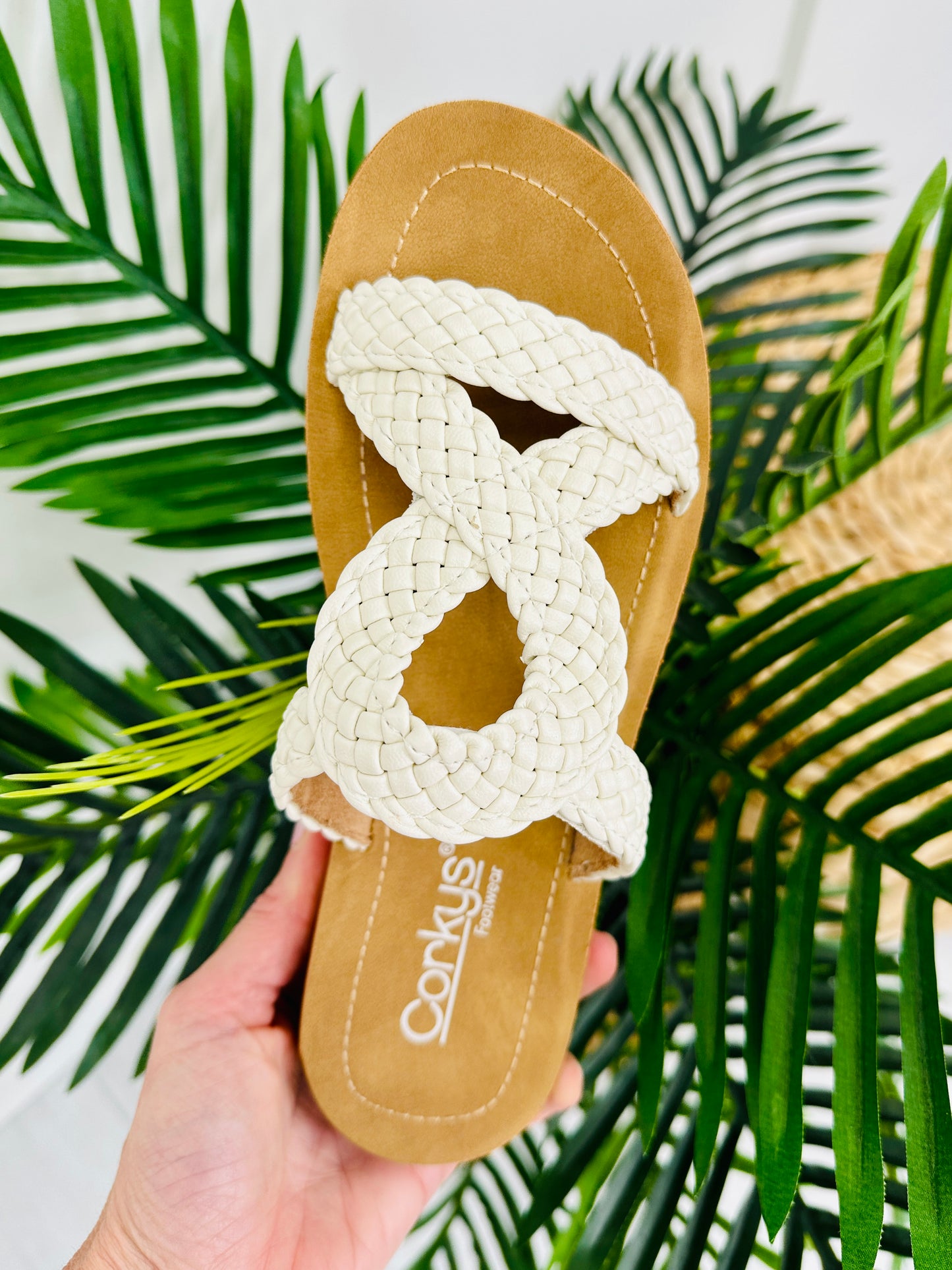 Strapped Serenity Sandals in Ivory