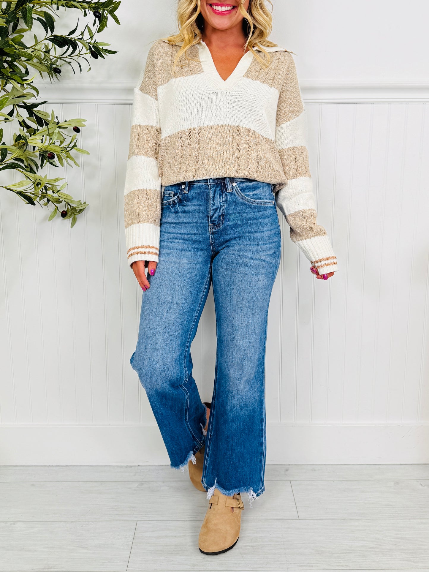 Fashionably Late Straight Tummy Control Jeans