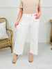 Judy Blue Whispers of White Wide Leg Cropped Jeans