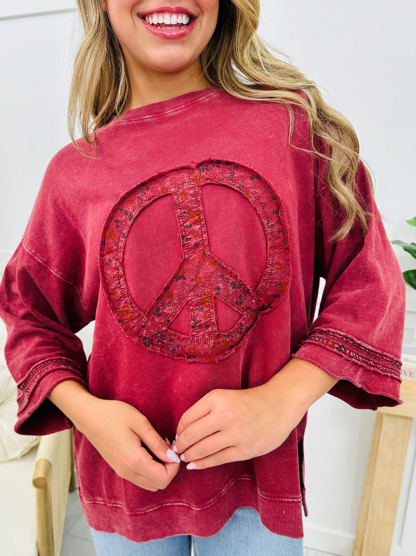 Peace Begins With A Smile Pullover- Multiple Colors!