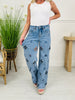 Pearl Perfect Floral Wide Leg Tummy Control Jeans