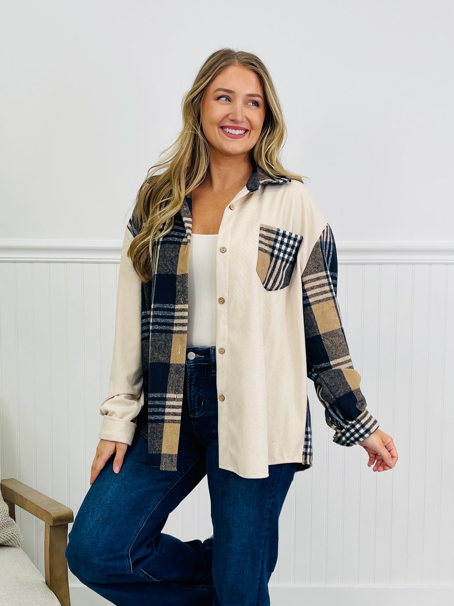 Cozy Checkmate Shacket