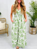 Where The Palms Sway Jumpsuit- Multiple Colors!