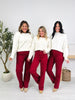 Judy Blue Merlot Moment Thermal Straight Jeans