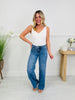 Butterfly Bliss Tummy Control Wide Leg Jeans