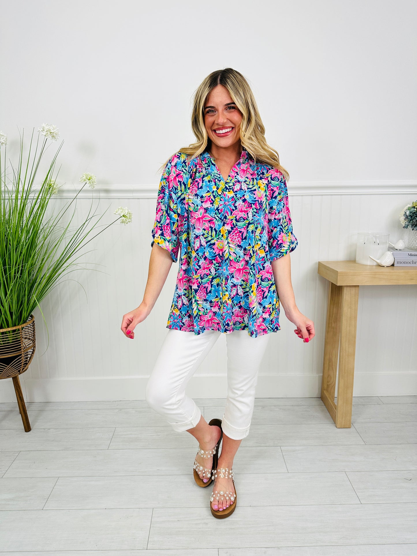 Radiate Sunshine Top in Islamorada Print
