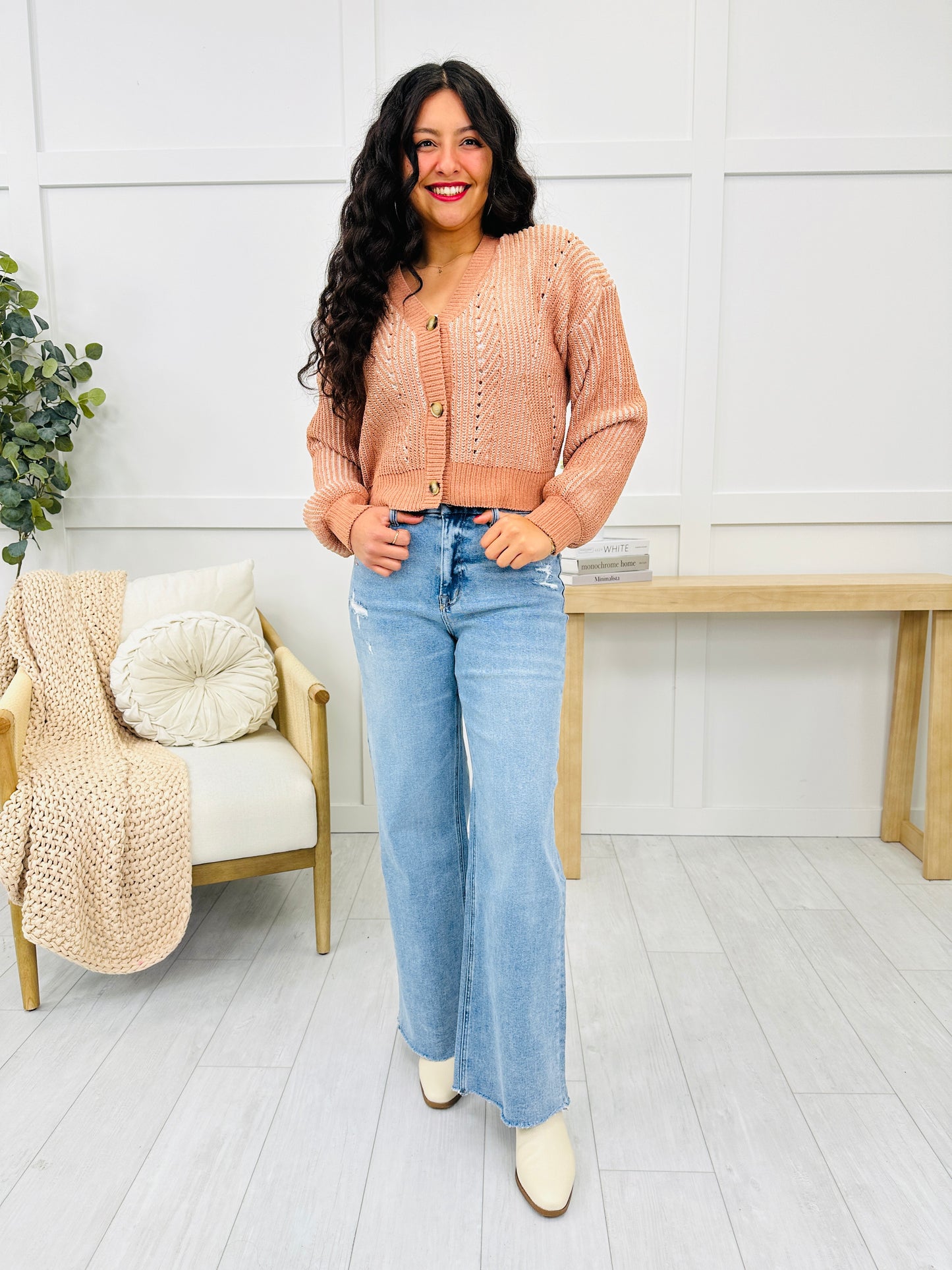 Mica No Regrets Wide Leg Jeans in Reg/Curvy