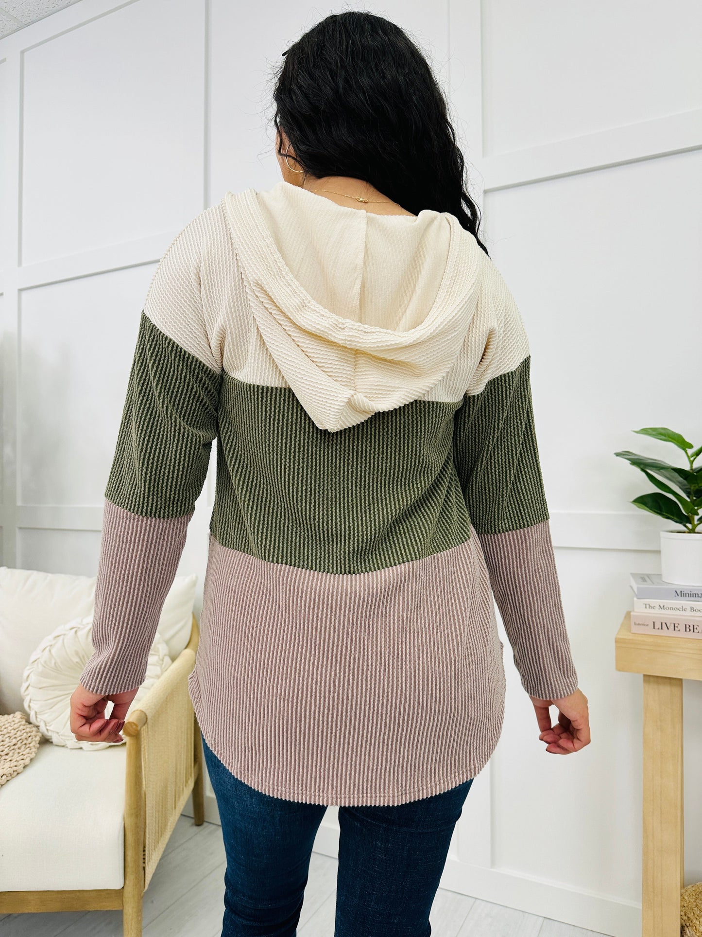 REG/CURVY Cozy Patchwork Hoodie