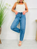 Judy Blue Fresh Curve Barrel Jeans