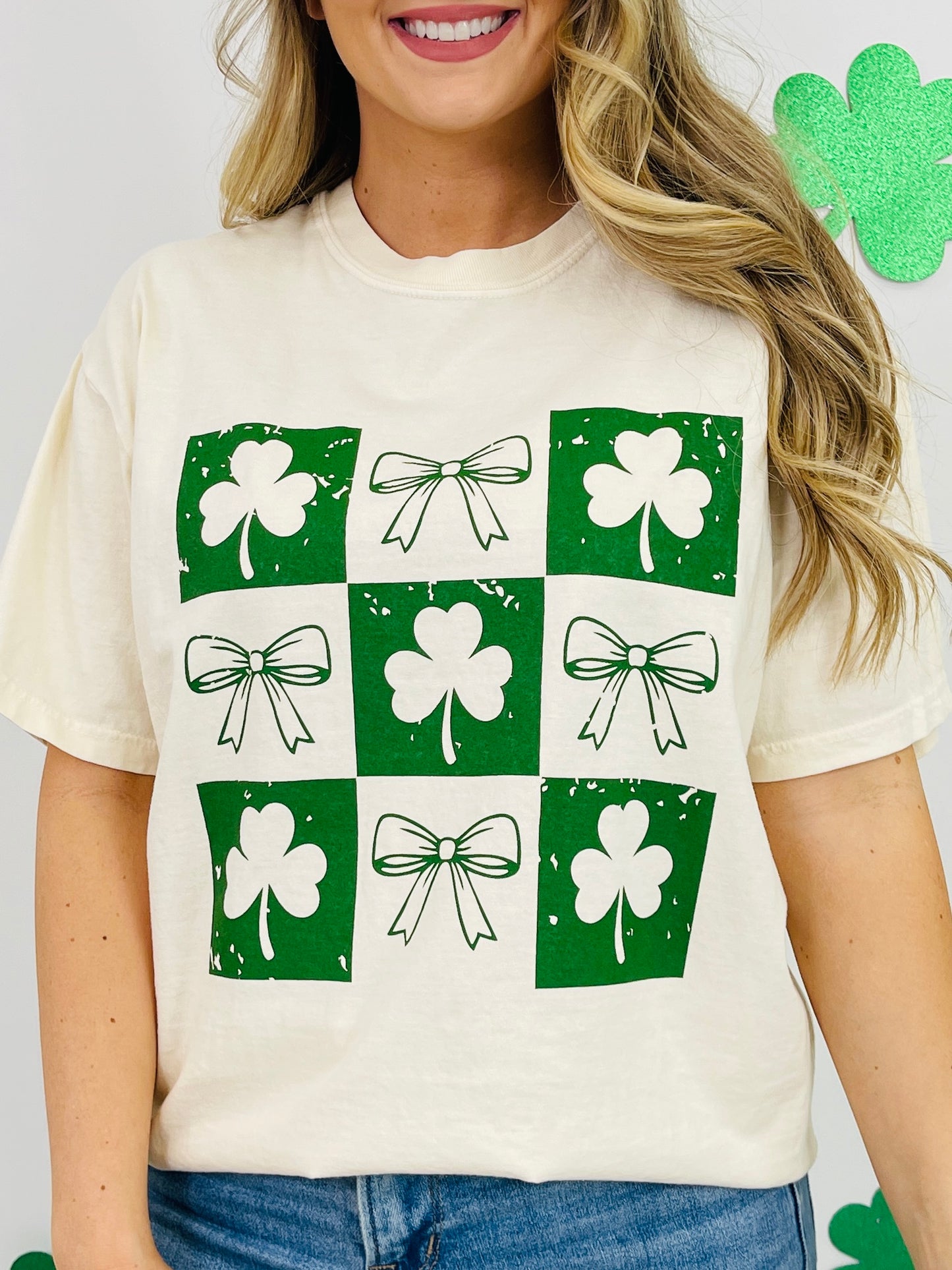 Bows and Clovers Graphic Tee