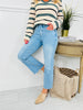 Time To Unwind Cropped Slim Fit Wide Leg Jeans