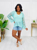 Electric Bloom Cardigan in Mint