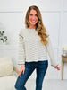 Rather Be Here Top In Cream/Brown Stripe
