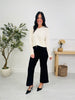 Black To Basics Tummy Control Cropped Wide Jeans In Multiple Inseams