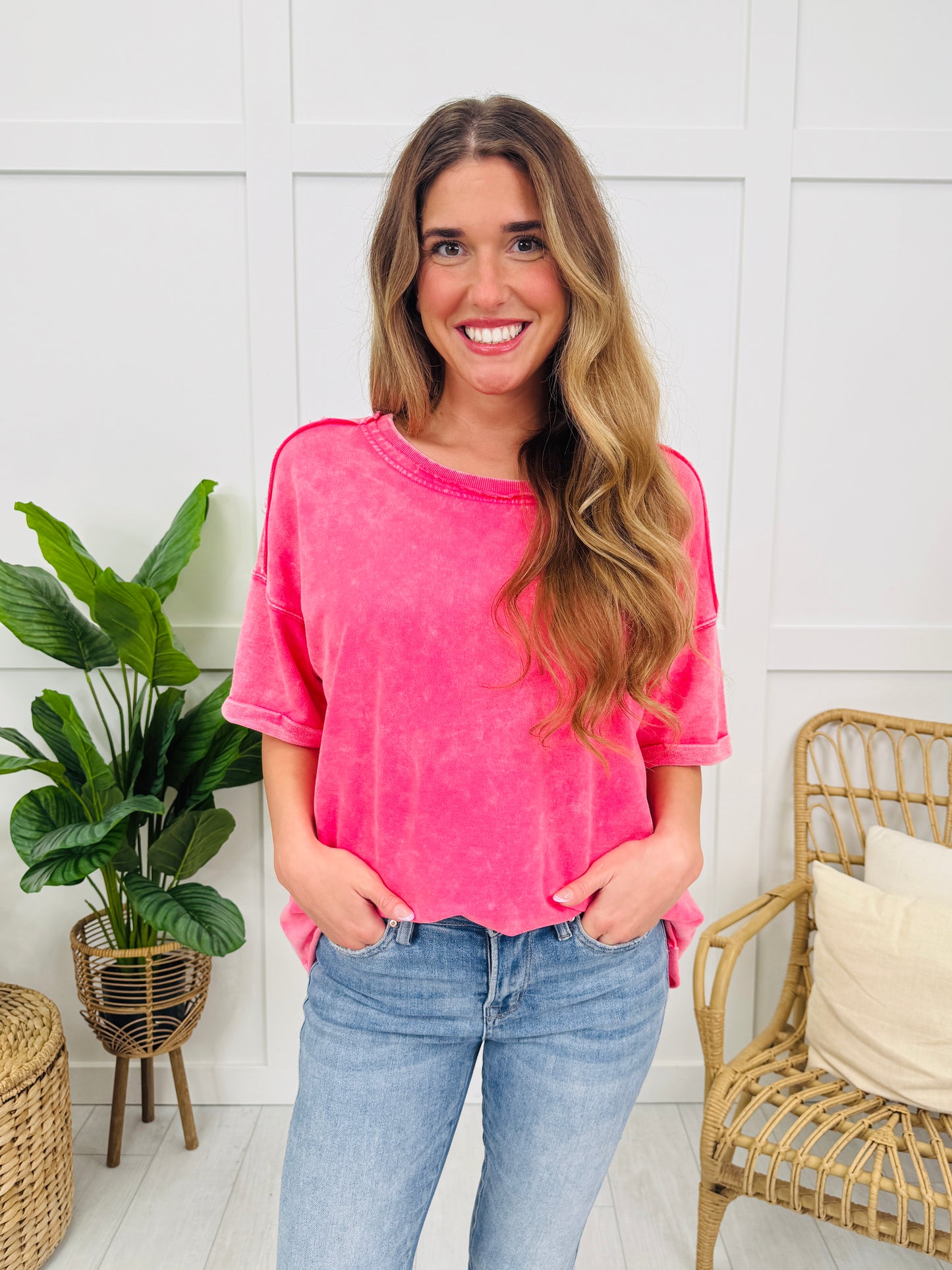 Washed in the Moment Top In Multiple Colors