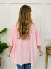 Linear Lounge Top In Dk Pink