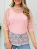The Sweet Statement Top In Dusty Rose