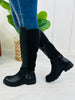 Booked And Busy Boots In Black