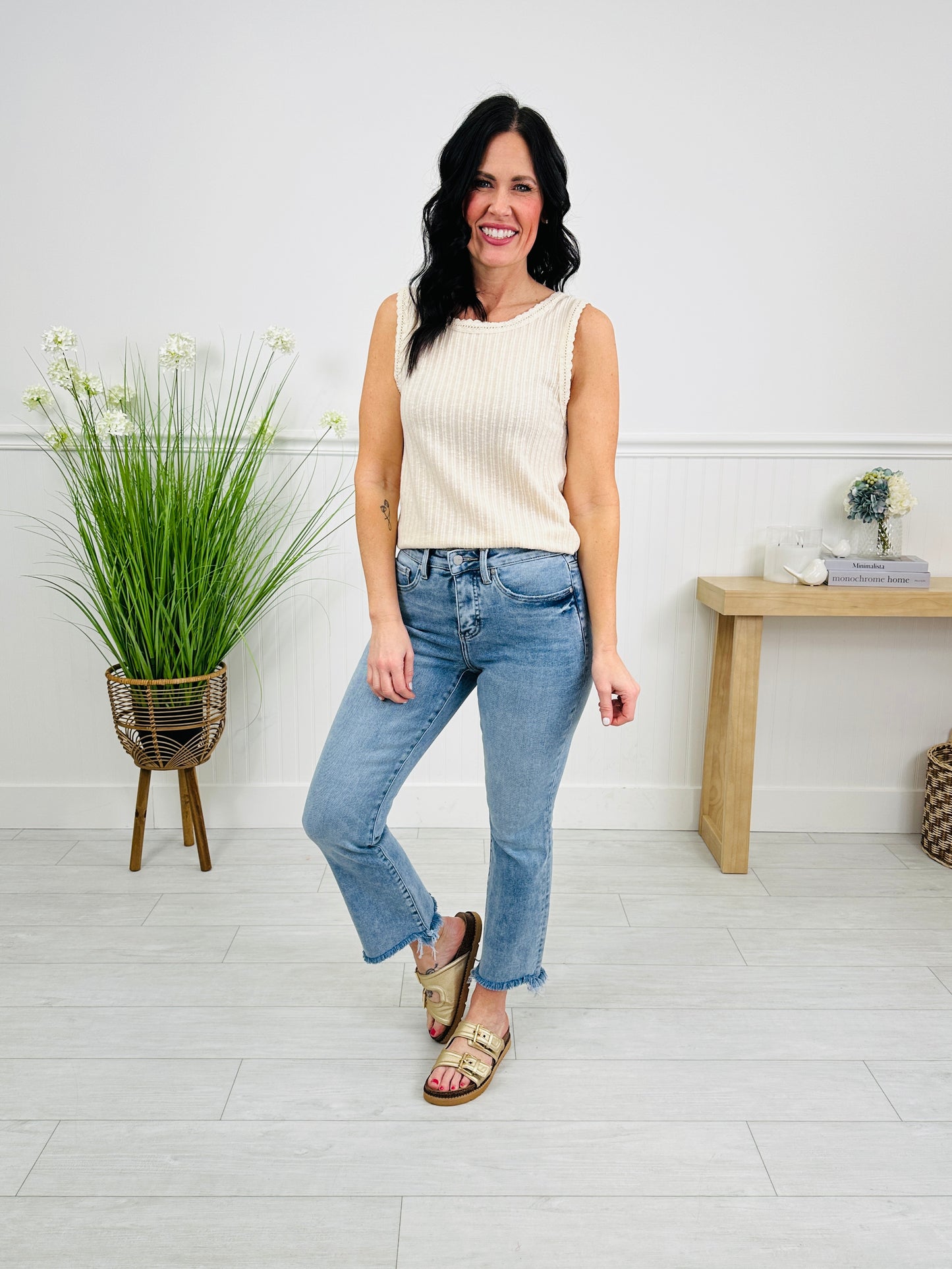 Bring The Flare Tummy Control Kick Flare Jeans