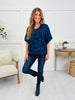 Navy Bloom Blouse