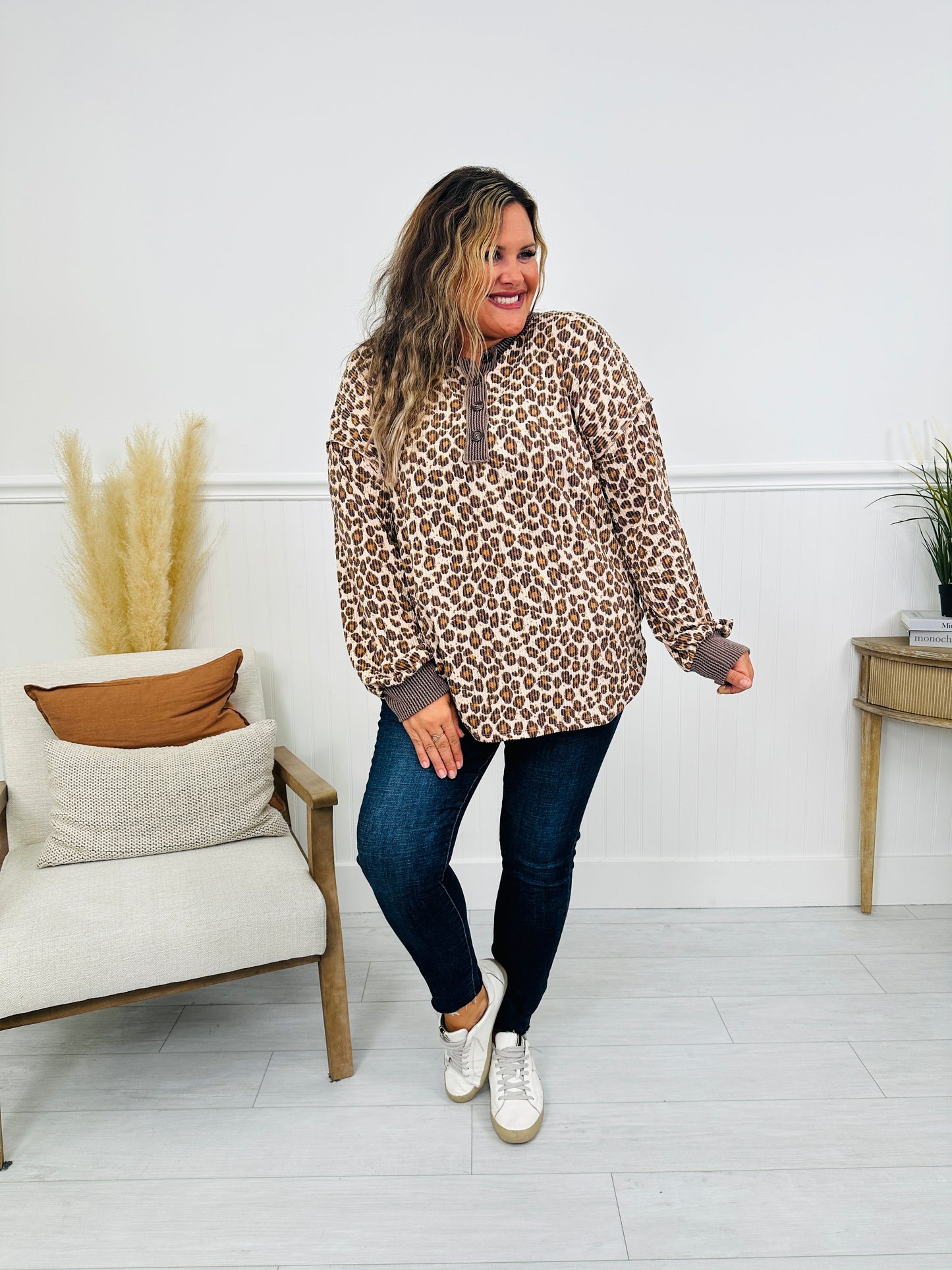 Spotted Moments Henley Top