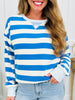 The Coastal Club Top In Ocean Blue