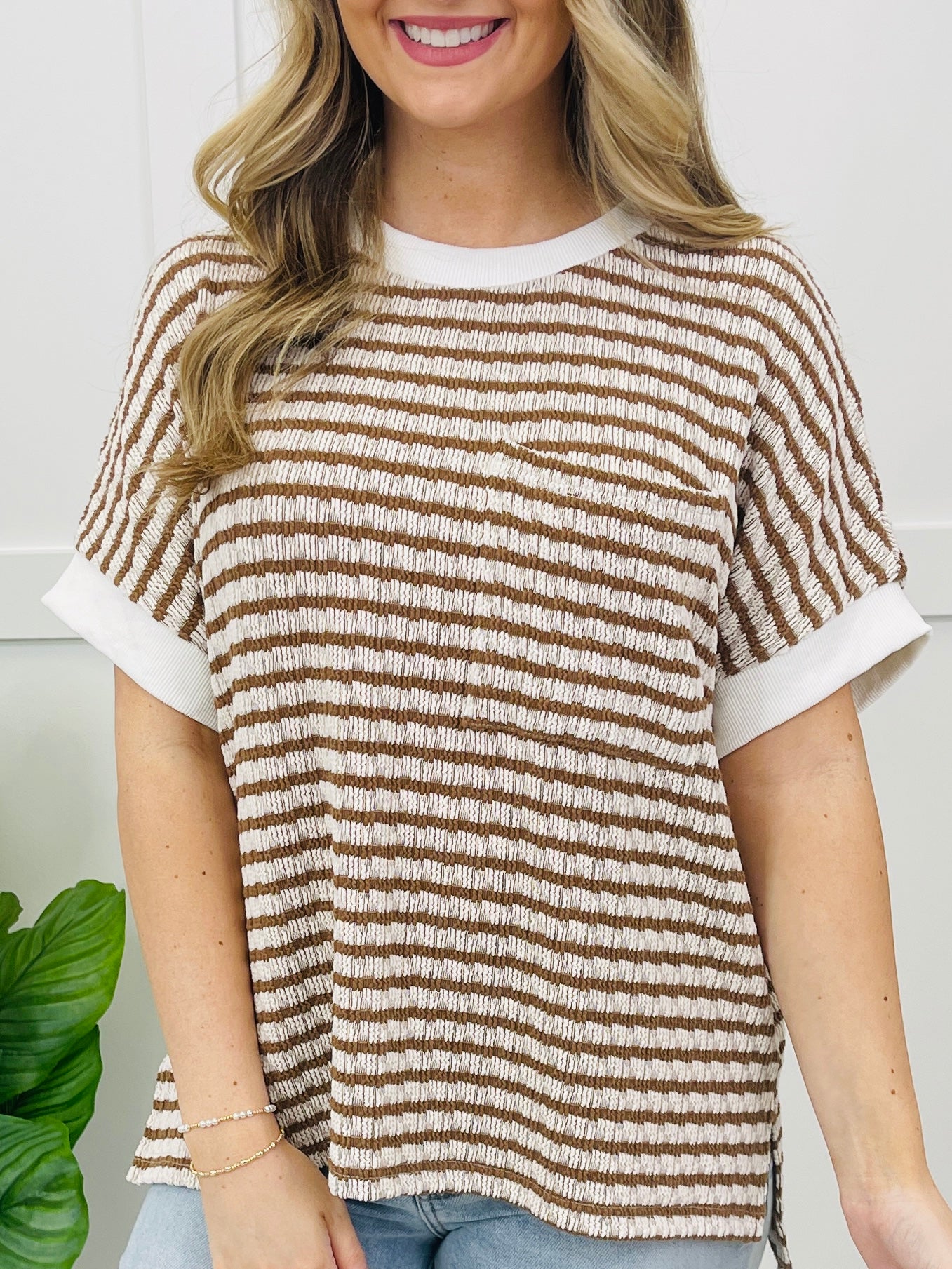 Easy Days Stripe Top In Multiple Colors