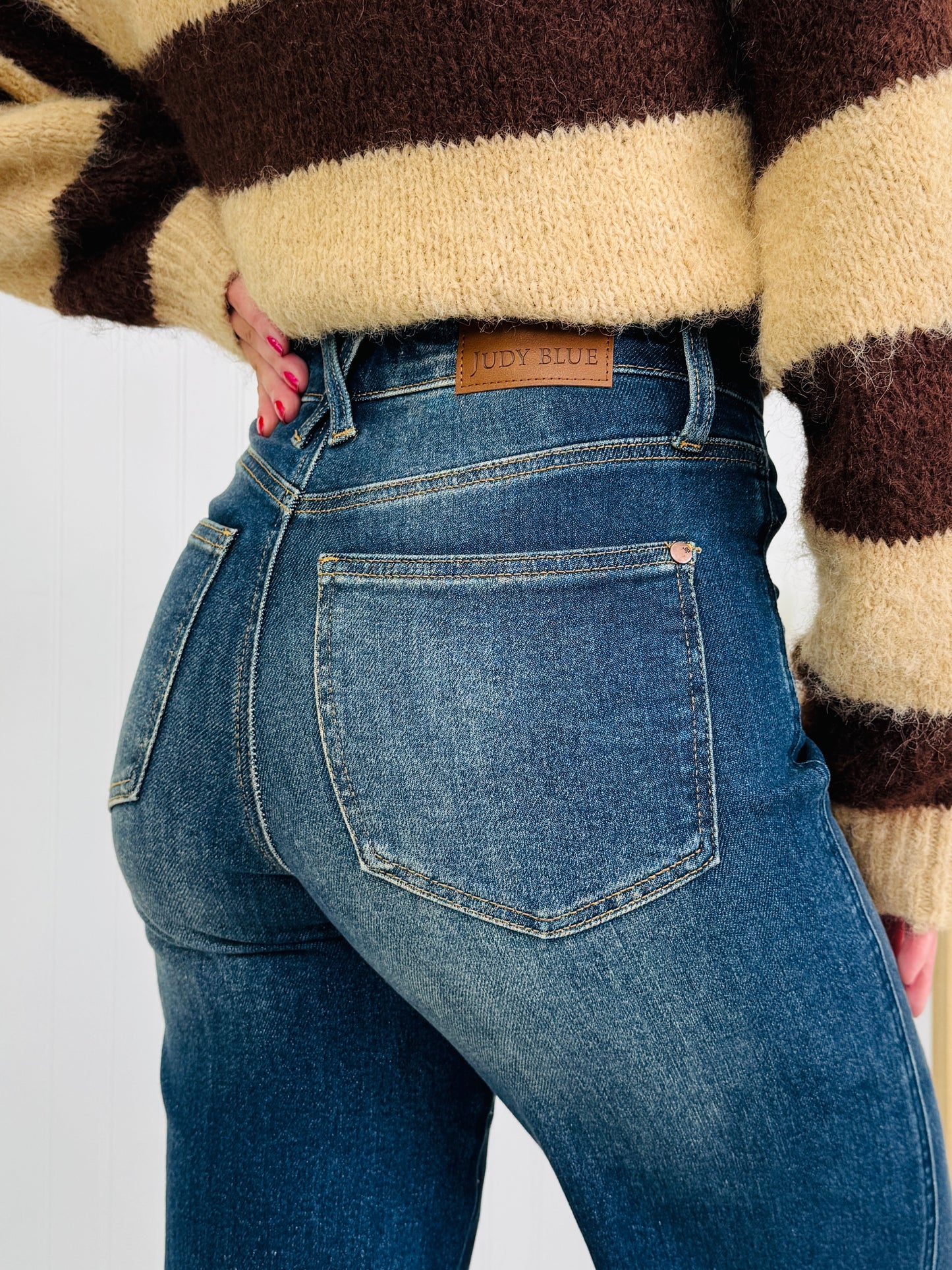 Judy Blue The One For Me Retro Wide Leg Jeans