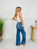 Butterfly Bliss Tummy Control Wide Leg Jeans