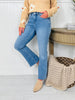 Soft Spot Tummy Control Cropped Kick Flare Jeans