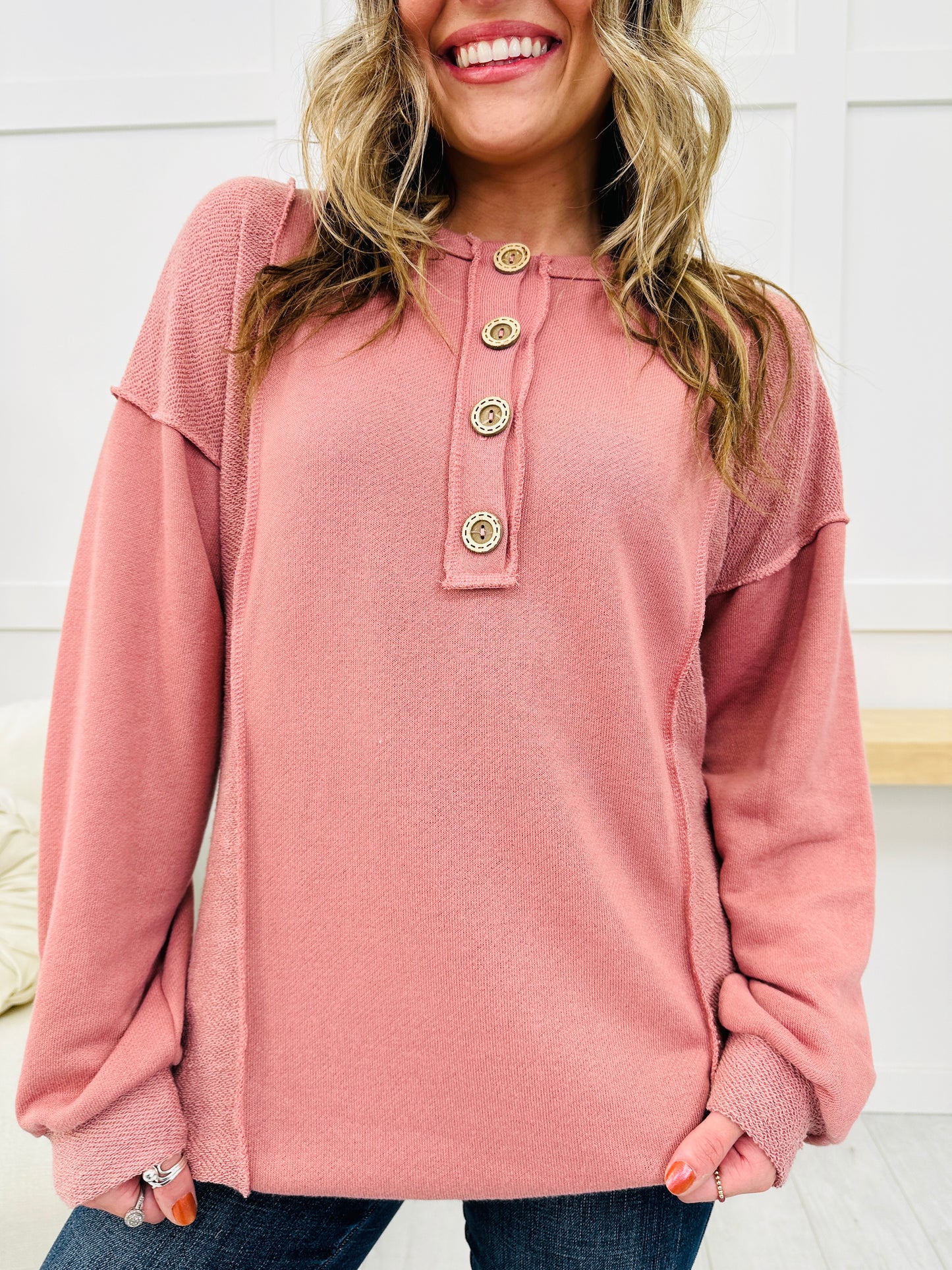 REG/CURVY Daydream Draped Long Sleeve Top- Multiple Colors!