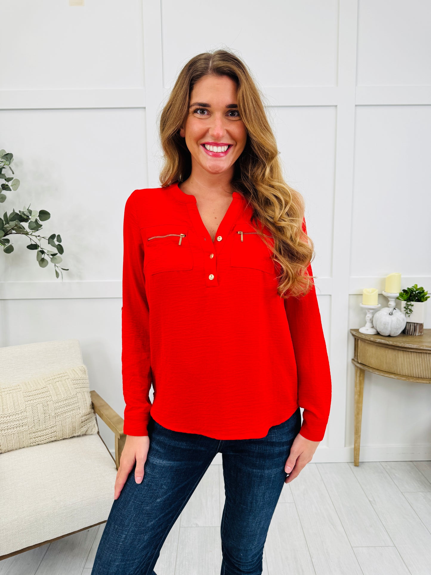 Subtle Shine Top In Multiple Colors