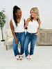 Lovervet Time After Time Cropped Straight Leg Jeans