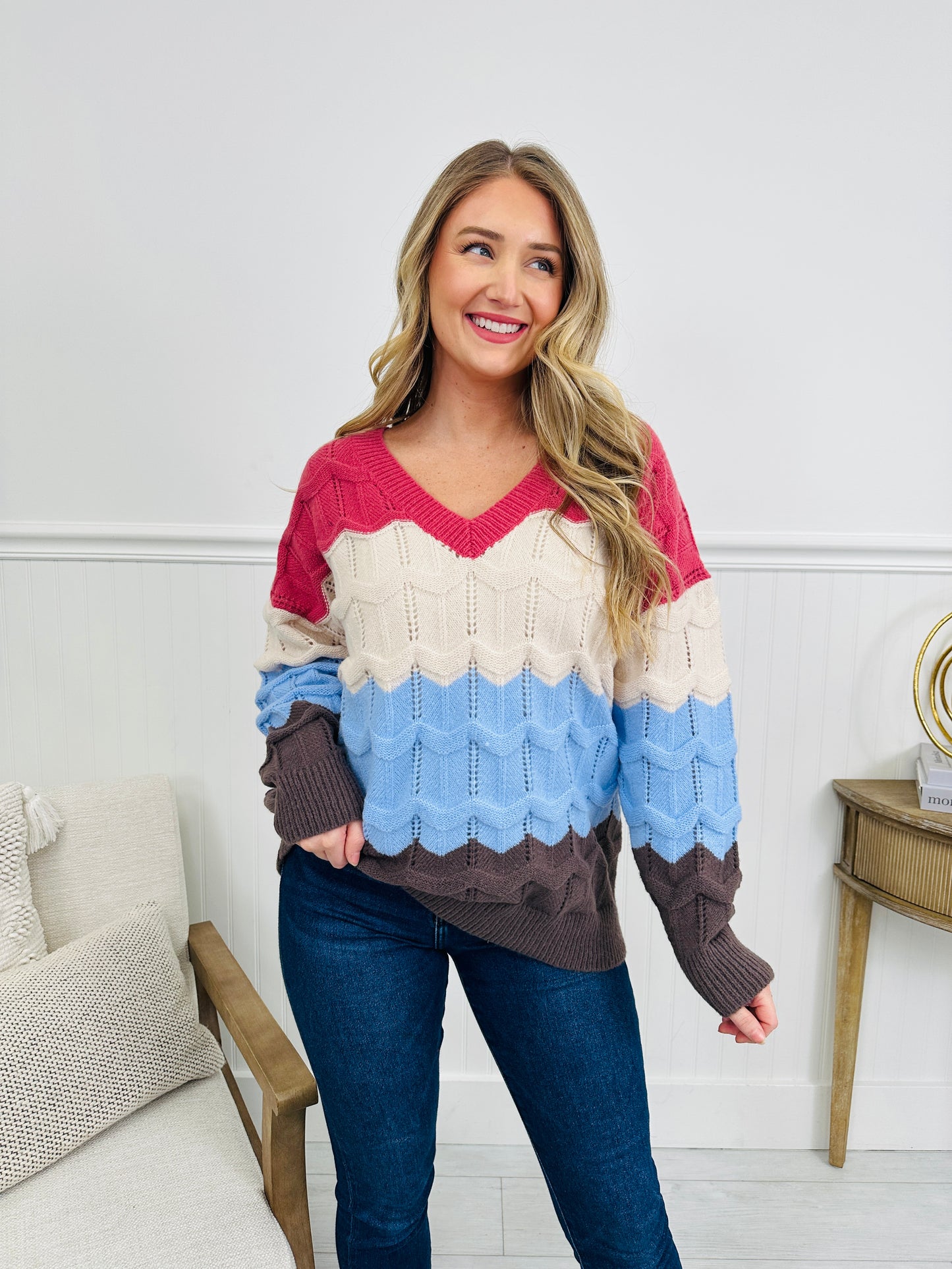 Color Cascade Sweater