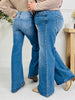 Studded & Styled Tummy Control Wide Leg Jeans