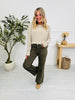 Olive On Repeat Tummy Control Straight Jeans