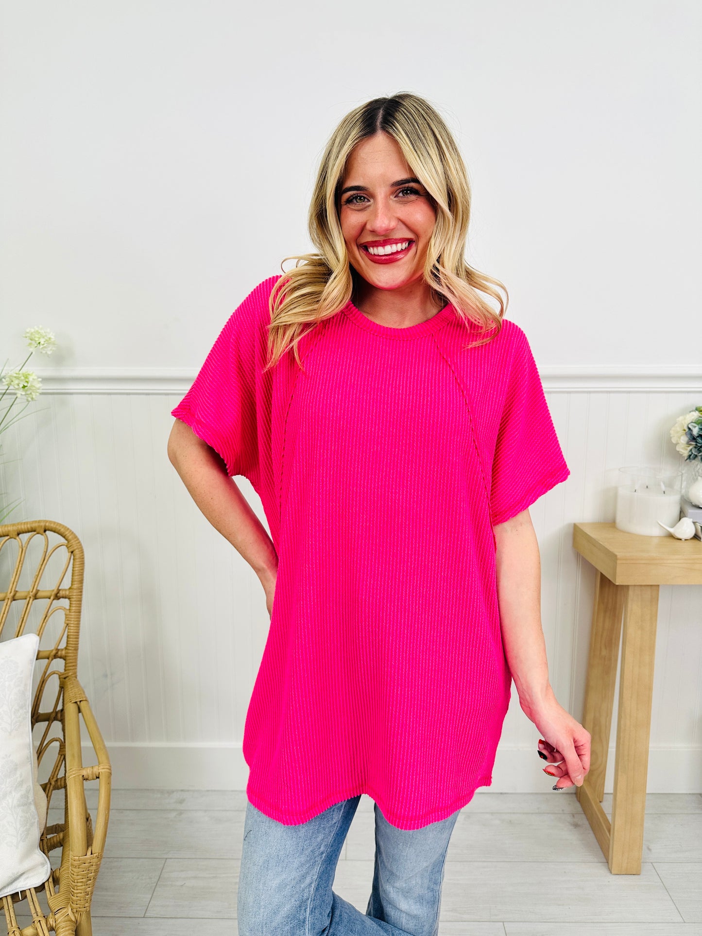 Pop of Color Top in Multiple Colors