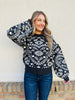 Harvest Heartbeat Sweater in Charcoal