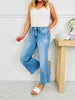 Easy Everyday Cropped Palazzo Tummy Control Jeans