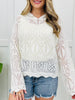 Ivory Wave Knit Top