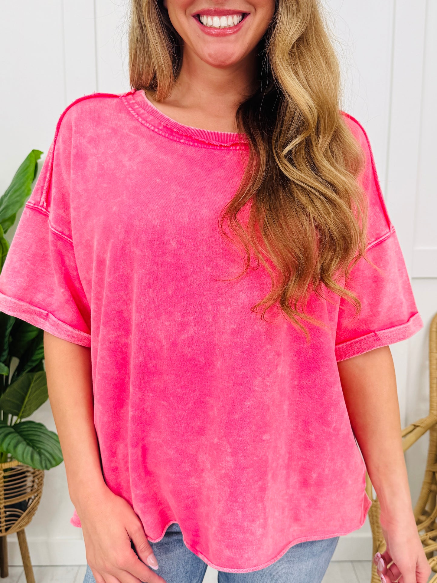 Washed in the Moment Top In Multiple Colors