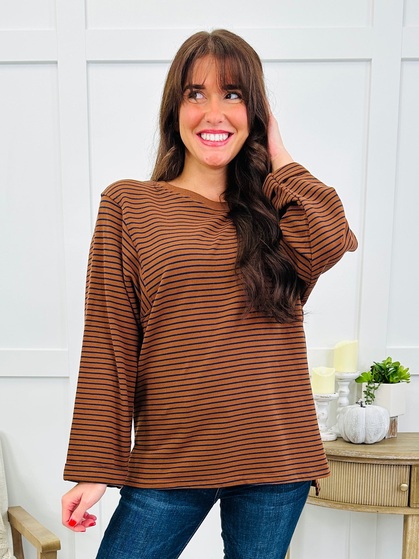 Soft Focus Pullover in Chocolate