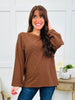 Soft Focus Pullover in Chocolate