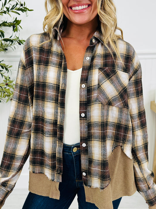 Driftwood Trails Flannel In Brown