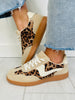 Off The Sidelines Sneakers in Beige Leopard