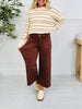 Judy Blue Melt In Your Mouth Chocolate Wide Leg Cropped Jeans
