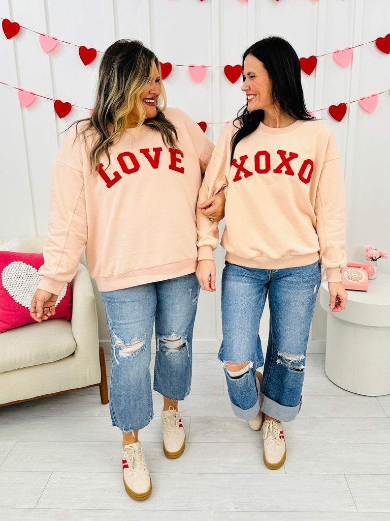 MOCO Exclusive Love and XOXO Graphic Sweatshirts