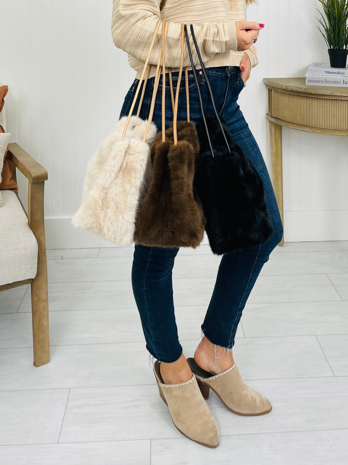 My Fuzzy Feelings Purse- Multiple Colors!