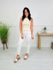 Judy Blue Perfect Match White Double Cuff Boyfriend Jeans in Reg/Curvy